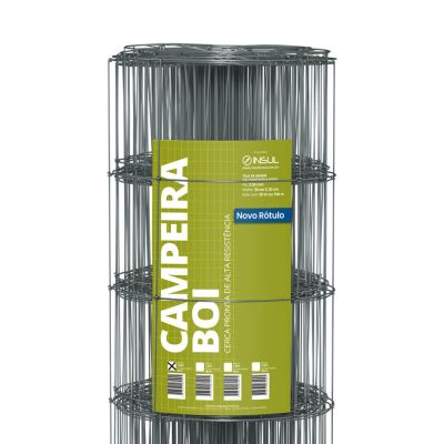 Cerca Campeira Boi (Fios de Aço 2,50mm / malha 20x30cm) Rolo 50m