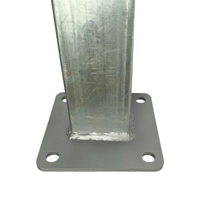 Tubo Galvanizado C/Base para Gradil e Alambrado 40x60x1,25mm