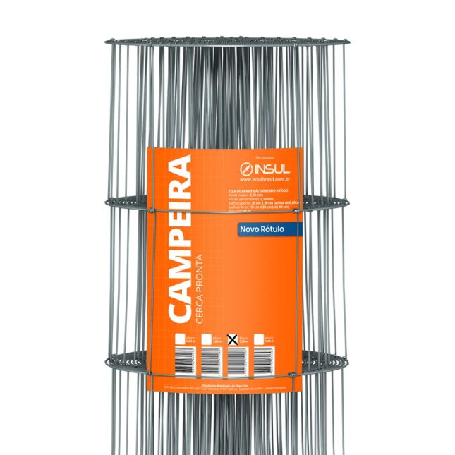 Tela Campeira Galvanizada Fio 2,30 e 2,10mm (campestre) - Rolo 50m