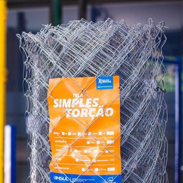 Tela Alambrado Galvanizada fio 16 (1,65mm) malha 2