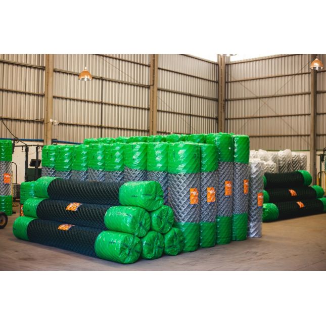 Tela Revestida em PVC VERDE Fio 12 (3,80mm) malha 3