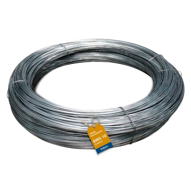 Arame Galvanizado fio 10 (3,40mm) Rolos de até 50kg