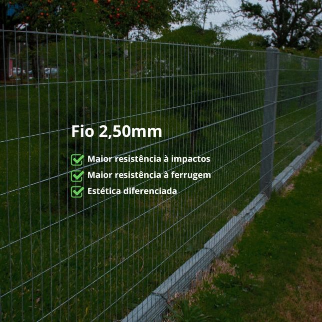 Tela de proteção residencial Titan (Fio 2,50mm / Malha 5x15cm) - Rolo 25m
