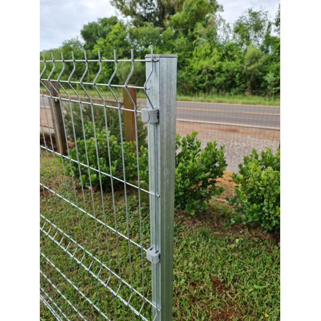 Tubo Galvanizado C/Base para Gradil e Alambrado 40x60x1,25mm